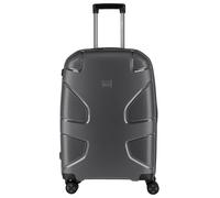 Hartschalen-Trolley IMPACKT "IP1, verschiedene Größen und Farben", Damen, Gr. B/H/T: 45cm x 67cm x 28cm 73 l, schwarz (lava schwarz), Polypropylen, unifarben, Koffer, Hartschalen-Koffer vegan Koffer R