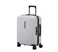 Hartschalen-Trolley SAMSONITE "2WANDER", Gr. B/H/T: 40cm x 55cm x 20cm 40 l, weiß (metallic stone), Polycarbonat, Koffer, aus robustem Polycarbonat, mit Adressetikett und Dehnfalte (21221417-0) metall