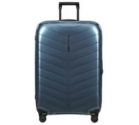 Hartschalen-Trolley SAMSONITE "ATTRIX, verschiedene Größen und Farben", Gr. B/H/T: 51cm x 75cm x 30cm 97 l, blau (steel blau), Polypropylen, Strukturmuster, Koffer, aus Polypropylen, mit Bodenfach, Re