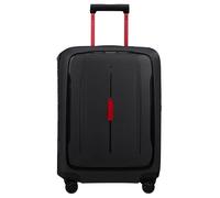 Hartschalen-Trolley SAMSONITE "ESSENS, verschiedene Größen und Farben", Gr. B/H/T: 40cm x 55cm x 20cm 39 l, schwarz (charcoal, rot), Polypropylen, Strukturmuster, Koffer, mit robustem Polypropylen-Geh