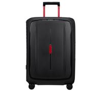 Hartschalen-Trolley SAMSONITE "ESSENS, verschiedene Größen und Farben", Gr. B/H/T: 49cm x 69cm x 30cm 88 l, schwarz (charcoal, rot), Polypropylen, Strukturmuster, Koffer, mit robustem Polypropylen-Geh