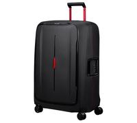 Hartschalen-Trolley SAMSONITE "ESSENS, verschiedene Größen und Farben", Gr. B/H/T: 52cm x 75cm x 33cm 111 l, schwarz (charcoal, rot), Polypropylen, Strukturmuster, Koffer, mit robustem Polypropylen-Ge