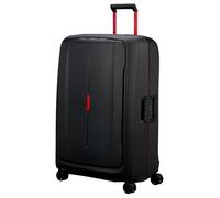 Hartschalen-Trolley SAMSONITE "ESSENS, verschiedene Größen und Farben", Gr. B/H/T: 56cm x 81cm x 34cm 140 l, schwarz (charcoal, rot), Polypropylen, Strukturmuster, Koffer, mit robustem Polypropylen-Ge
