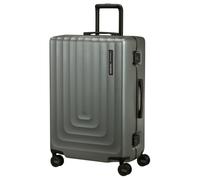Hartschalen-Trolley SAMSONITE "FOCUS, verschiedene Größen und Farben", Gr. B/H/T: 47cm x 69cm x 27cm 75 l, grau (matt sage khaki), Polycarbonat, Koffer, mit festen Trennwänden und Reißverschlusstasche
