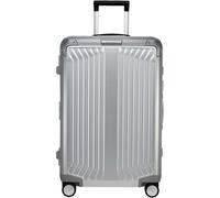 Hartschalen-Trolley SAMSONITE "LITE-BOX ALU", Gr. B/H/T: 47cm x 69cm x 27cm 71 l, silber (aluminium), Aluminium, unifarben, festlich, Koffer, Hartschalenkoffer Premium-Aluminium Großer-Koffer TSA-Zahl