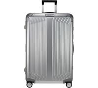 Hartschalen-Trolley SAMSONITE "LITE-BOX ALU", Gr. B/H/T: 51cm x 76cm x 28cm 91 l, silber (aluminium), Aluminium, unifarben, festlich, Koffer, aus Aluminium, mit voll gefüttertem Innenraum, mit Kantens