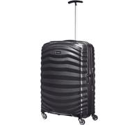 Hartschalen-Trolley SAMSONITE "LITE-SHOCK, verschiedene Größen", Damen, Gr. B/H/T: 51,5cm x 75cm x 31cm 98,5 l, schwarz, Obermaterial: 100% Polypropylen, unifarben, Koffer, Reisekoffer Trolley Aufgabe