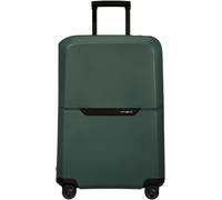 Hartschalen-Trolley SAMSONITE "MAGNUM ECO, verschiedene Größen und Farben", Damen, Gr. B/H/T: 48cm x 69cm x 30cm 82 l, grün (forest grün), Polypropylen, Koffer, Reisekoffer Trolley Aufgabegepäck TSA-Z