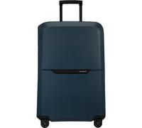 Hartschalen-Trolley SAMSONITE "MAGNUM, verschiedene Größen und Farben", Damen, Gr. B/H/T: 51cm x 75cm x 32cm 104 l, blau (midnight blau), Polypropylen, unifarben, Koffer, Reisekoffer Trolley Aufgabege
