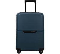 Hartschalen-Trolley SAMSONITE "MAGNUM, verschiedene Größen und Farben", Gr. B/H/T: 40cm x 55cm x 20cm 38 l, blau (dunkelblau), Polypropylen, unifarben, Koffer, mit arretierbarem und versenkbarem Druck