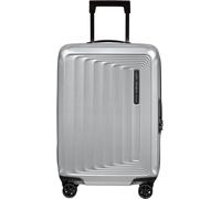 Hartschalen-Trolley SAMSONITE "NUON, verschiedene Größen und Farben", Damen, Gr. B/H/T: 40cm x 55cm x 20cm 38 l, silber (matt silber), Polycarbonat, unifarben, Koffer, Hartschalen-Koffer TSA-Zahlensch