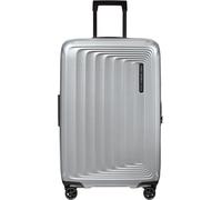 Hartschalen-Trolley SAMSONITE "NUON, verschiedene Größen und Farben", Gr. B/H/T: 45cm x 69cm x 28cm 79 l, silber (matt silber), Polycarbonat, unifarben, Koffer, Hartschalen-Koffer TSA-Zahlenschloss Vo