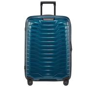 Hartschalen-Trolley SAMSONITE "PROXIS, verschiedene Größen und Farben", Damen, Gr. B/H/T: 48cm x 69cm x 29cm 75 l, blau (petrol blau), Polypropylen, unifarben, festlich, Koffer, Trolley Reisegepäck Ha