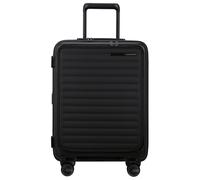 Hartschalen-Trolley SAMSONITE "RESTACKD, verschiedene Größen und Farben", Gr. B/H/T: 40cm x 55cm x 23cm 42 l, schwarz, Polypropylen, unifarben, Koffer, für Urlaub, Reise, Ferien und Geschäftsreise, mi
