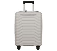 Hartschalen-Trolley SAMSONITE "UPSCAPE, verschiedene Größen und Farben", Damen, Gr. B/H/T: 40cm x 55cm x 20cm 39 l, cloud weiß, Polypropylen, gestreift, Koffer, Volumenerweiterung Reisegepäck Hartscha