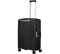 Hartschalen-Trolley SAMSONITE "UPSCAPE, verschiedene Größen und Farben", Gr. B/H/T: 47cm x 68cm x 28cm 75 l, schwarz, Polypropylen, gestreift, Koffer, Volumenerweiterung Reisegepäck Hartschalen-Koffer
