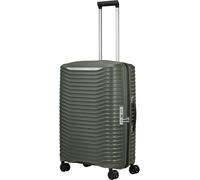 Hartschalen-Trolley SAMSONITE "UPSCAPE, verschiedene Größen und Farben", Gr. B/H/T: 47cm x 68cm x 28cm 75 l, grün (climbing ivy), Polypropylen, gestreift, Koffer, mit Volumenerweiterung, mit Tragegrif