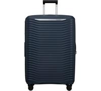 Hartschalen-Trolley SAMSONITE "UPSCAPE, verschiedene Größen und Farben", Gr. B/H/T: 51cm x 75cm x 30cm 104 l, blau (blau nights), Polypropylen, gestreift, Koffer, mit Volumenerweiterung, mit Tragegrif