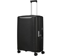 Hartschalen-Trolley SAMSONITE "UPSCAPE, verschiedene Größen und Farben", Gr. B/H/T: 51cm x 75cm x 30cm 104 l, schwarz, Polypropylen, gestreift, Koffer, Volumenerweiterung Reisegepäck Hartschalen-Koffe