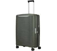 Hartschalen-Trolley SAMSONITE "UPSCAPE, verschiedene Größen und Farben", Gr. B/H/T: 51cm x 75cm x 30cm 104 l, grün (climbing ivy), Polypropylen, gestreift, Koffer, mit Volumenerweiterung, mit Tragegri