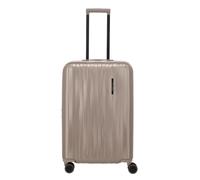 Hartschalen-Trolley TRAVELITE "BARBARA NOVELTY Reisekoffer Hartschale", Damen, Gr. B/H/T: 43cm x 65cm x 27cm 68 l, satin, Polycarbonat, unifarben, Koffer, Volumenerweiterung - stilvolles Reisegepäck (