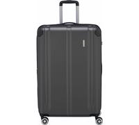 Hartschalen-Trolley TRAVELITE "CITY Reisekoffer Hartschale", Gr. 113 l, grau (anthrazit), ABS, matt, unifarben, Basic, Koffer, mit TSA-Schloss, robustes ABS Reisegepäck (23860645-0) anthrazit