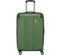 Hartschalen-Trolley TRAVELITE "CITY Reisekoffer Hartschale", Gr. 78 l, grün, ABS, matt, unifarben, Basic, Koffer, mit TSA-Schloss, robustes ABS Reisegepäck (20346069-0) grün