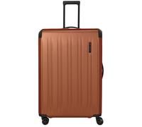 Hartschalen-Trolley TRAVELITE "DYNAMIIC, verschiedene Größen und Farben", Damen, Gr. B/H/T: 55cm x 81cm x 34cm 130 l, rosa (kupfer), ABS, unifarben mit Farbeinsätzen, Koffer, Hartschalen-Koffer auch i