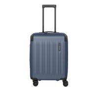 Hartschalen-Trolley TRAVELITE "DYNAMIIC, verschiedene Größen und Farben", Gr. B/H/T: 40cm x 55cm x 23cm 43 l, blau (denimblau), ABS, unifarben mit Farbeinsätzen, Koffer, Hartschalen-Koffer auch in XL