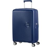 Hartschalenkoffer American Tourister SoundBox Spinner 67 cm Midnight Navy Erweiterbar TSA-Schloss