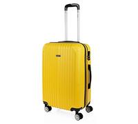 ITACA - Koffer Mittelgroß, Hartschalenkoffer L, Koffer & Trolleys, Hartschalenkoffer, Hartschalenkoffer Groß für Vielreisende T71560, Gelb