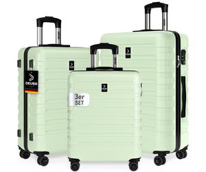Hartschalenkoffer New York Set 3-tlg Pastellgrün Rollen 360º ABS