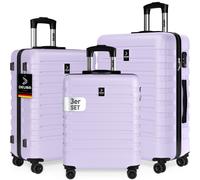 Hartschalenkoffer New York Set 3-tlg Pastelllila Rollen 360º ABS