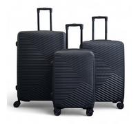 Hartschalenkoffer Schwarz Robuster 8-Rad-Gepäck Handgepäck Koffer M