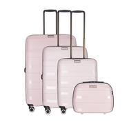 Hartschalenkoffer-Set S/M/L +Beauty Case, 4-teilig, Straw+ Serie x rose x