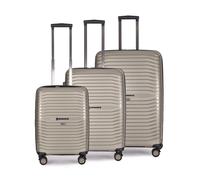 Hartschalenkoffer-Set, S/M/L, Bright+ Serie x champagne x