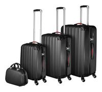 Hartschalenkoffer und Beauty-Case Set 4-tlg. - schwarz 30.50 x 48.00 x 75.00 cm