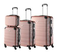Hartschalenkofferset Essential + Beautycase 4-tlg Rose
