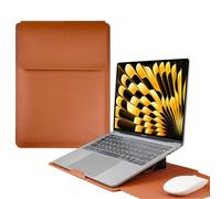 HaruYo 15-16 Zoll Laptop Sleeve Laptophülle, Laptoptasche mit Standfunktion, Computer Tasche mit Zubehörtasche für MacBook Pro 16, 15 Zoll Dell,Lenovo,Acer,Huawei MateBook (15-16 Zoll Braun)