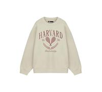 HARVARD Unisex Beige Tennis Sweatshirt | Klassischer Pullover im Ivy-League-Stil | College-Bekleidung für Männer und Frauen | Bequemer Pullover aus Baumwolle | Lässiges Sportmode-Top