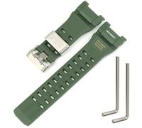 Harz Ersatzgurt Kompatibel mit Casio GWG-B1000 GWG-B1000-1AJF Master der G-Serie MUDMASTER Herren Uhr Band (Militarygreen)