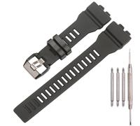 Harz Uhrenarmband Kompatibel mit Casio GBA-800 Herren GBD800 Uhrenarmband Sport Wasserdichter Gummi Ersatz Armbanduhr Zubehör (Black)