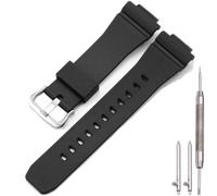 Harzband Kompatibel mit Casio GM2100 Band GBM2100 G-Steel Schwarz Harzarmband Ersatzarmband (Steel buckle)