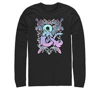 Hasbro Big & Tall Herren Dungeons & Dragons Pastell Playable Tops Langarm T-Shirt, Schwarz, Large Hoch