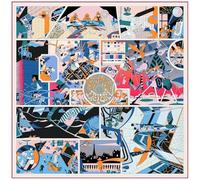 Hasdnker Schals Tücher Halstuch Scarf 90 * 90 cm Cartoon Comic Puzzle Wild Will Maulbeerseide Quadratischer Schal Kopftuch Mode Luxus Quadratischer Sonnenschutz Schals 90X90 cm 3