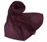 Hasdnker Schals Tücher Halstuch Scarf Muslimischer Einfarbiger Schal Für Damen, Hijabs, Baumwoll-Plissee-Schals, Einfarbig, Sommer-Bandana, Kopftuch, Zerknittertes Halstuch, Schals, Turban, 9