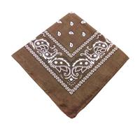 Hasdnker Schals Tücher Halstuch Scarf Unisex Herren Damen Baumwoll Bandana Haarband Cowboy Herren Biker Sport Kopfbedeckung Handgelenk Haarwickel Einseitiger Kopfwickel Schal Einheitsgröße 01Kaffee