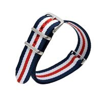 HASGTFM 18mm 20mm Army Sports Nylon Stoffarmband Atmungsaktive schwarze Gürtelschnallenbänder Uhrenzubehör 16mm 22mm 24mm Uhrenarmbänder(M23,18mm)