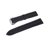 HASGTFM Ersatz-Uhrenarmband aus Nylon-Leder, 20 mm, 22 mm, aus Leinen, Roségold-Verschluss, passend für die Omega-Fassung für Seamaster, F, 22mm silver clasp