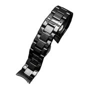 HASGTFM Keramik-Uhrenarmband AR1451 AR1452 AR1400 AR1410 Uhrenarmbänder mit Edelstahlverschluss 22 mm 24 mm(AR-1452,22mm)